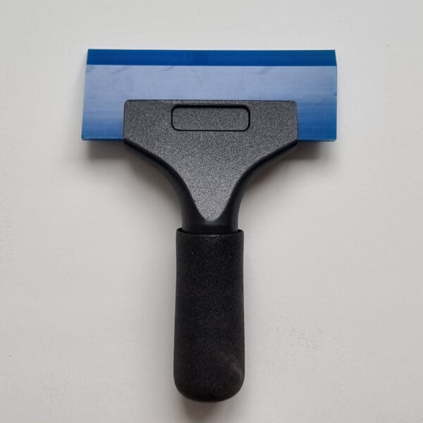 Vinyl Squeegee & Scraper Short Black Handle