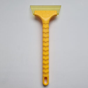 Vinyl Squeegee & Scraper Black Long Yellow Handle